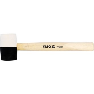 YATO Gummihammer 370 g (schwarz-weiß) 50 mm