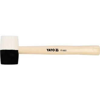 YATO Gummihammer 580 g (schwarz-weiß) 58 mm