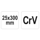 YATO Flachwandmeißel mit 300 mm Handschutz