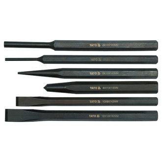YATO Flachschneider-, Locher- und Bolzenstanzer-Set 6-teilig