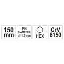 YATO Splintlocher 1,5 x 150 mm