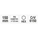 YATO Splintlocher 5 x 150 mm