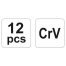 YATO Flachschneider-, Locher- und Bolzenstanzer-Set 12-teilig