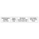 YATO Flachschneider-, Locher- und Bolzenstanzer-Set 12-teilig