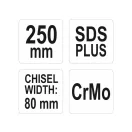 YATO Breitmeißelschaft 80 x 250 mm SDS-Plus