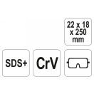 YATO Nutschaft 250 mm SDS-Plus