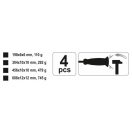 YATO Spanneisen-Set 4-teilig einschlagbar