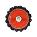 YATO Schafttopfbürste 65 mm gedreht