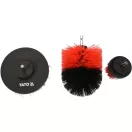 YATO Nylonbürstenset 3-teilig 5, 8, 10 mm Bitfassung