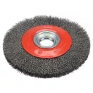 YATO Rundbürste 200 x 32 mm mit Reduzierringen, Edelstahl