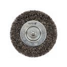 YATO Rundbürste mit Schaft 75 mm Inox