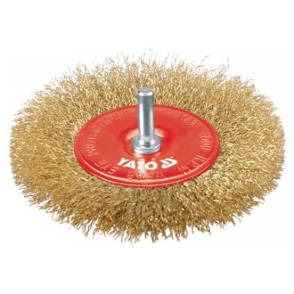YATO Stiftbürste 100 mm mit Kupferbeschichtung