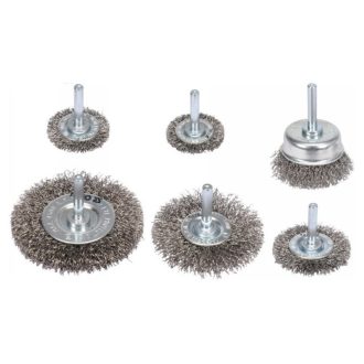 YATO Stiftbürste, Topfbürstenset 6-teilig inox