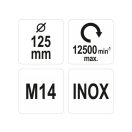 YATO Winkelschleiferbürste M14 125 mm Inox