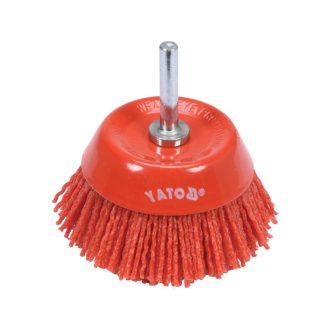 YATO Tassenbürste mit Stift 75 mm Kunststoffborsten