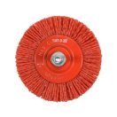 YATO Bürstenkopf mit Stiel 75 mm Kunststoffborsten