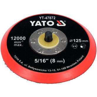YATO Kletten-Gummiteller 125 mm 5/16"