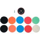 YATO Klett-Polierscheibenset 12-teilig 125 mm M14