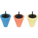 YATO Polierscheibe mit Schaft 80 mm für Alufelgen (3 Stück)