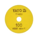 YATO Klett-Diamantschleif- und Polierscheibe 100 mm / P100 Nass/Trocken