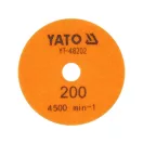 YATO Kletthaftende Diamantschleif- und Polierscheibe 100 mm / P200 Nass/Trocken