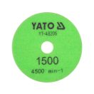 YATO Kletten-Diamantschleif- und Polierscheibe 100 mm / P1500 Nass/Trocken