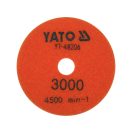 YATO Klett-Diamantschleif- und Polierscheibe 100 mm / P3000 Nass/Trocken