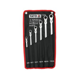   YATO Gelenk-Sternschlüssel-Set 6-teilig 8 - 19 mm extra lang