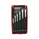 YATO Gelenk-Sternschlüssel-Set 6-teilig 8 - 19 mm extra lang
