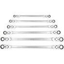 YATO Gelenk-Sternschlüssel-Set 6-teilig 8 - 19 mm extra lang