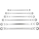 YATO Gelenk-Sternschlüssel-Set 6-teilig 8 - 19 mm extra lang