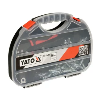 YATO Molly Zange für hohle Dehnschrauben + 60 Schrauben