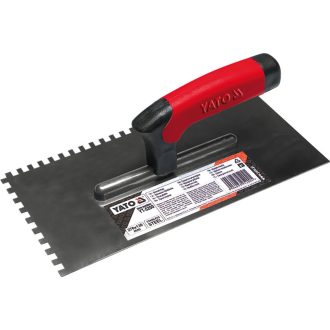 YATO Gezahntes Spachtel 130 x 270 mm Inox 10 x 10 mm