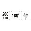 YATO Zange 280 x 60 mm 180°