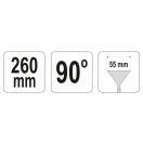 YATO-Zange 280 x 60 mm 90°