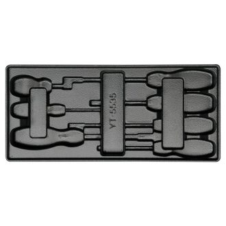   YATO Schraubendreher-Satz 7-teilig CrMo flach (Schubladeneinsatz ohne Werkzeug)