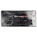 YATO Steckschlüsselsatz 25-teilig 1/4" 3,5-14 mm CrV (Schubladeneinsatz)
