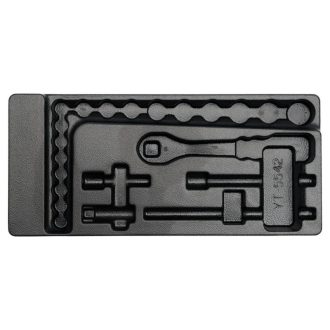   YATO Steckschlüsselsatz 22-teilig 3/8" 6-22 mm CrV (Schubladeneinsatz ohne Werkzeug)