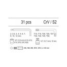 YATO Inbusschlüsselsatz 31-teilig (Schubladeneinsatz)