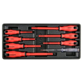   YATO Schraubendreher-Set 8-teilig isoliert bis 1000 V (Schubladeneinsatz)