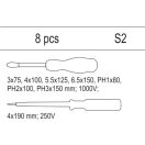YATO Schraubendreher-Set 8-teilig isoliert bis 1000 V (Schubladeneinsatz)