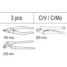 YATO Zangen-Set 3-teilig (Schubladeneinsatz)
