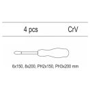 YATO Schraubendreher-Set 4-teilig Impact (Schubladeneinsatz)