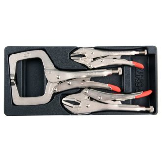   YATO Selbstschließendes Zangen-Set 3-teilig (Schubladeneinsatz)