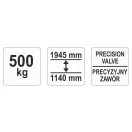 YATO Hydraulischer Getriebeheber 500 kg