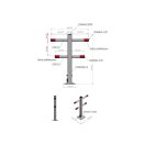 YATO Parkplatzsperre mit Schloss