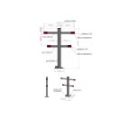 YATO Parkstopper mit Vorhängeschloss (Vorhängeschloss nicht im Lieferumfang enthalten)