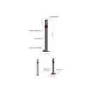 YATO Parkstopper mit Vorhängeschloss (Vorhängeschloss nicht im Lieferumfang enthalten)