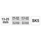 YATO Zweischneidiger Kantenhobel für Möbelplatten 13-25 mm