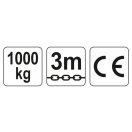 YATO Kettenzug 1000 kg 3 m